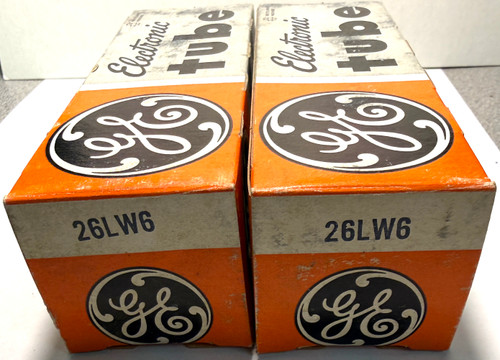 Matched Pair New Old Stock General Electric 26LW6 Vacuum Tubes (Item: RDW-682)