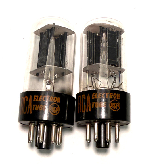 Matched Pair RCA 6SN7GTB Vacuum Tubes-Used-Fully Tested (Item: RDW-703)