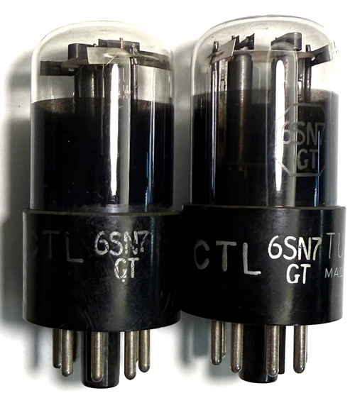 Matched Pair Rare Tungsol CTL 6SN7GT-Fully Tested- White Box (Item: RDW-711)