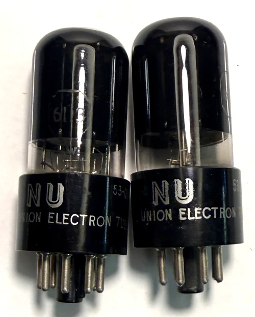 Matched Pair Rare National Union 6113 (6SL7GT)-Fully Tested- White Box (Item: RDW-713)