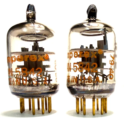 Matched Pair New Old Stock Amperex JAN 5842 Vacuum Tubes (Item: RDW-728)