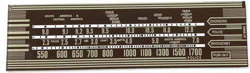 Philco 41-280, 41-285, 41-287, 41-290, 41-296 Dial (Item: DG-065)