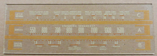 Dial image taken against a tan/brown background to better illustrate the off white dial print. Dial scale is clear glass other than print.