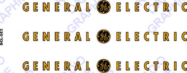 General Electric Logo Decals (Item: DCL-GE5) - Radio Daze LLC
