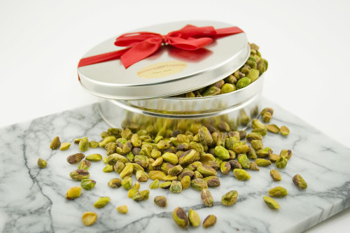 Roasted and Salted Pistachio Meats Gift Tin