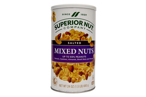 Superior Nut Company Salted Mixed Nuts 65% Peanuts