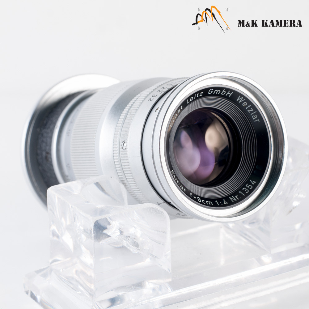 LEITZ Leica Elmar M 90mm F/4.0 Silver Lens Yr.1956 Germany #502