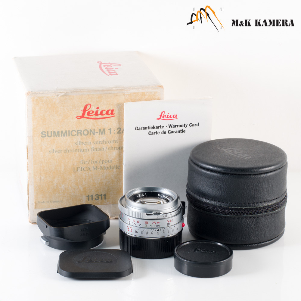 Leica Summicron-M 35mm/F2.0 Ver.4 7 Elements Rare Silver Lens Yr