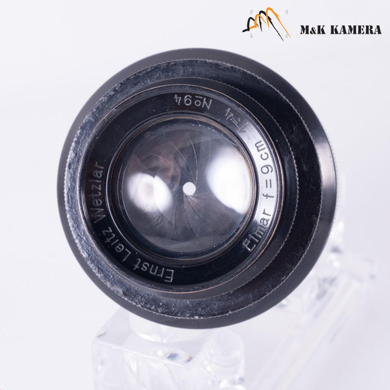 LEITZ Leica Elmar L39 90mm F/4.0 Fat/ Rare Black Paint Lens