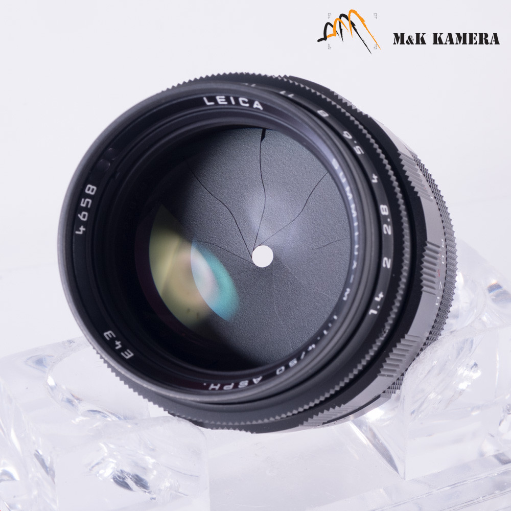Leica Summilux-M 50mm F/1.4 ASPH Black Chrome Lens Germany 11688