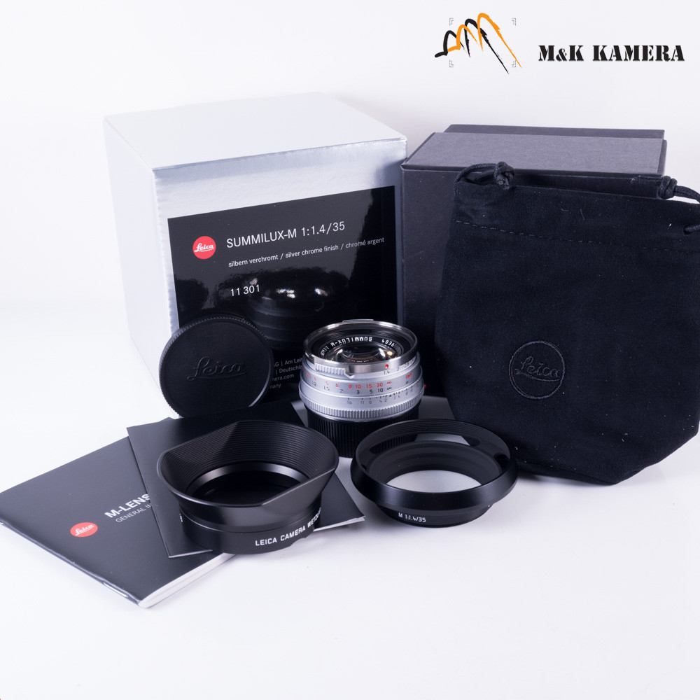 Leica Summilux-M 35mm/F1.4 Silver Steel Rim Reissue #T11301 - M