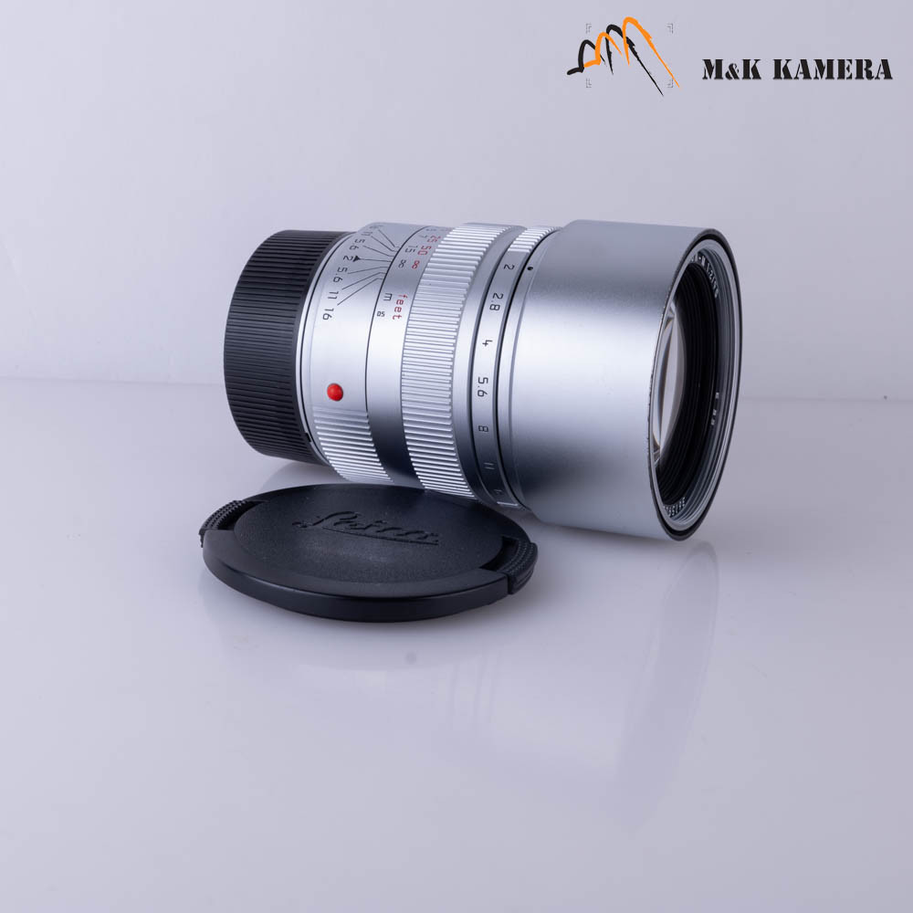 ＜良品＞ Leica SUMMICRON-M 90mm F2 E55 Leica Summicron-M 90mm F/2 E55 Lens Pre-ASPH. Silver/Chrome *EX+
