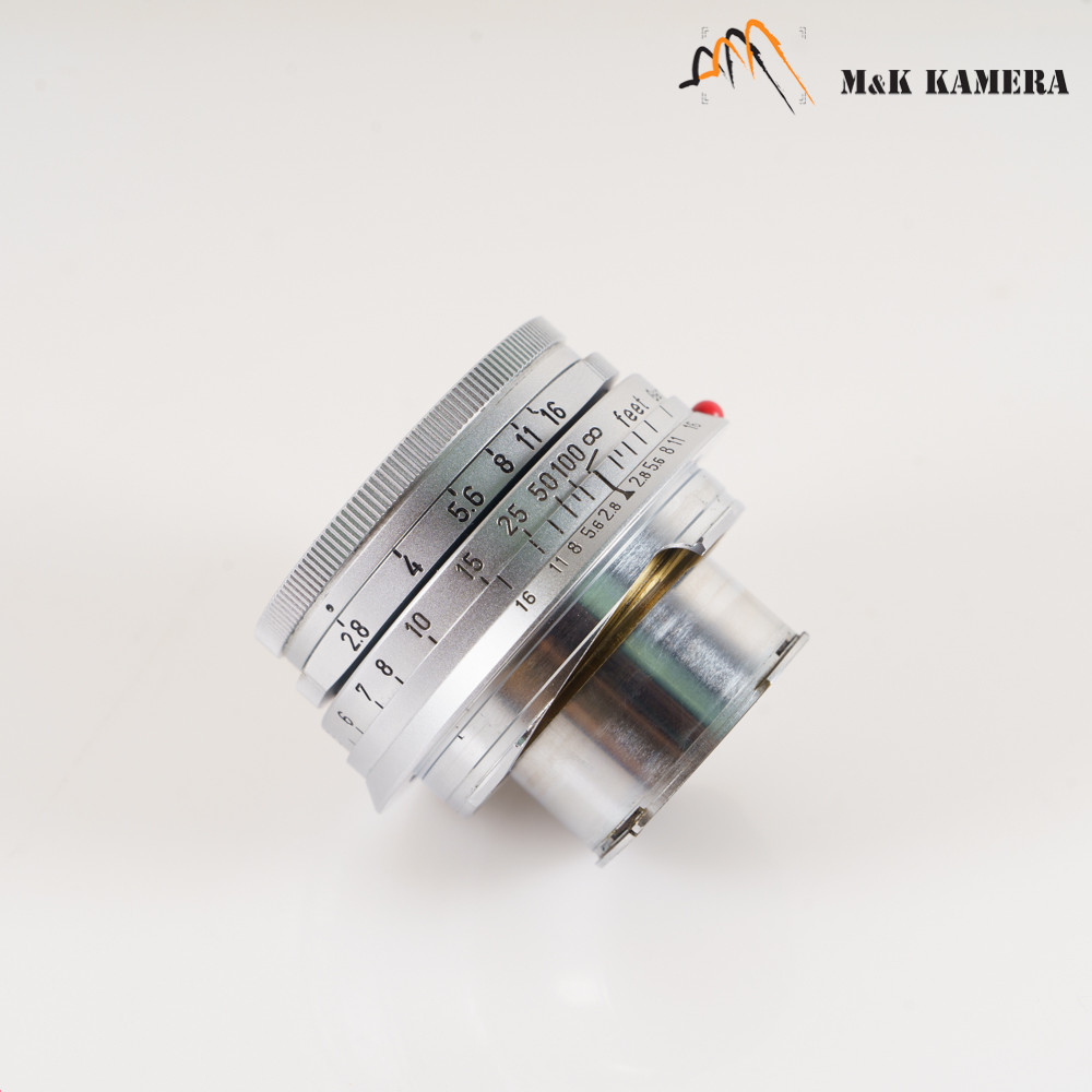 LEITZ Leica Elmar M 50mm/F2.8 Ver.I Silver Lens Yr.1960 Germany