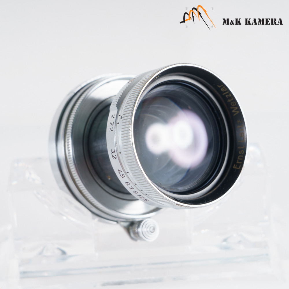 LEITZ Leica Summitar L39 50mm F/2.0 Silver Lens Yr.1940 LTM