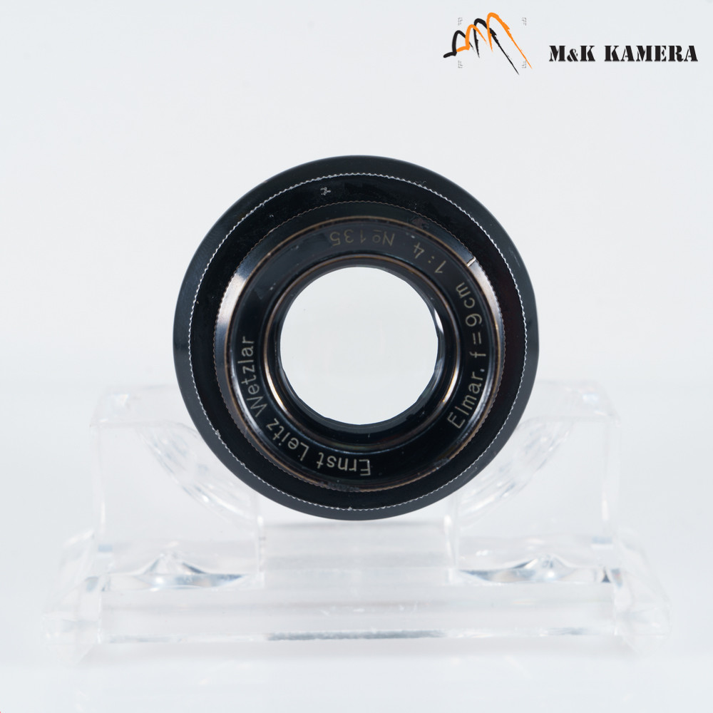 LEITZ Leica Elmar L39 90mm F/4.0 Fat/ Rare Black Paint Lens Yr