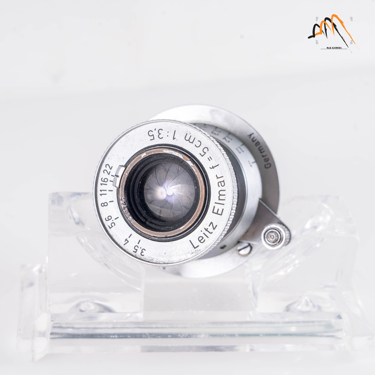 LEITZ Leica Elmar L39 50mm F/3.5 Red Scale Lens Yr.1938 LTM