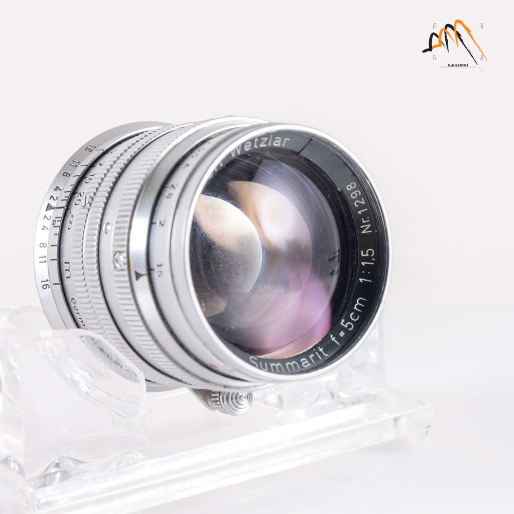 LEITZ Leica Summarit M 50mm F/1.5 Silver Lens Yr.1955 Germany
