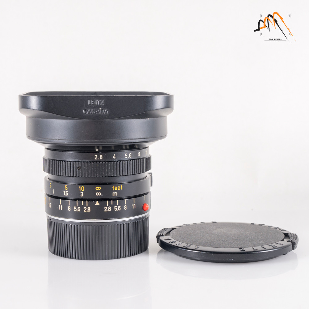 LEITZ Leica Elmarit M 21mm F/2.8 E60 Pre-A Black Lens Yr.1983