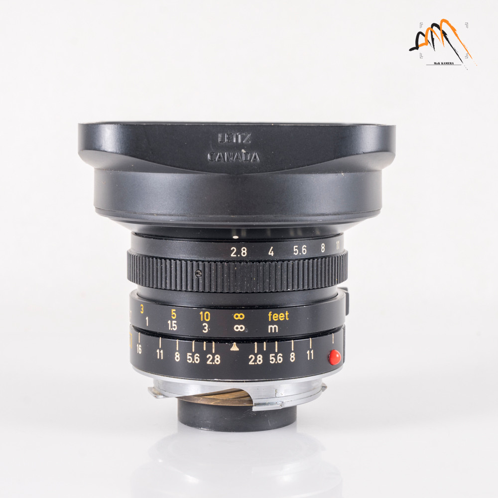 LEITZ Leica Elmarit M 21mm F/2.8 E60 Pre-A Black Lens Yr.1983