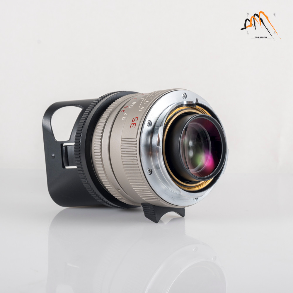 Summilux M35mm f1.4 ASPH. 11859 Titanチタン Leica Summilux-M 35mm F/1.4 ASPH Titan Lens Yr.1996 Germany 11859