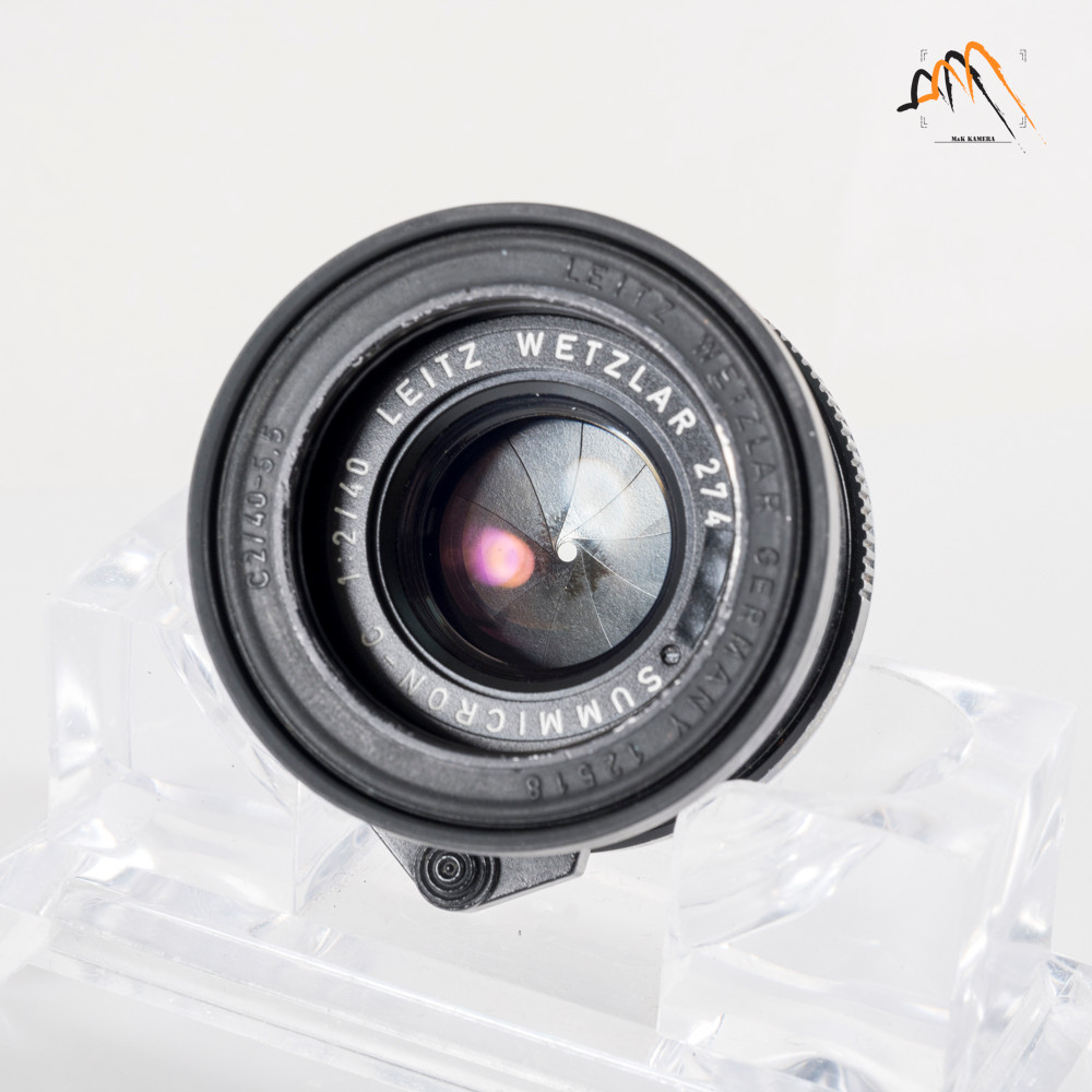 LEITZ Leica Summicron-C 40mm F/2.0 Serie 5.5 Lens Yr.1975 Germany