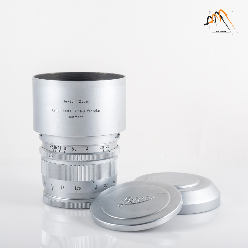 LEITZ Leica Hektor L39 125mm F/2.5 Visoflex lens Silver Lens Yr