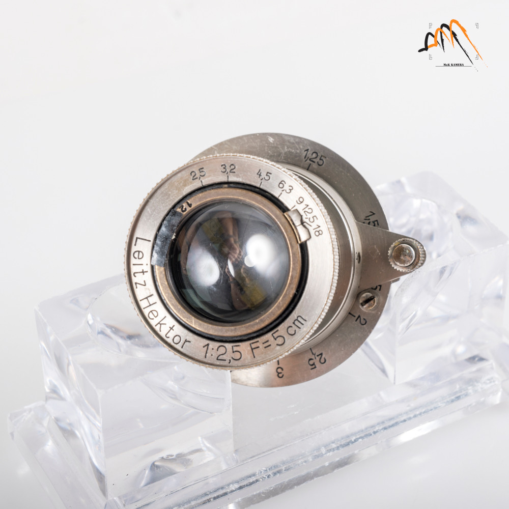 Leica Hektor L39 50mm F/2.5 nickel plated #11629 - M & K Kamera