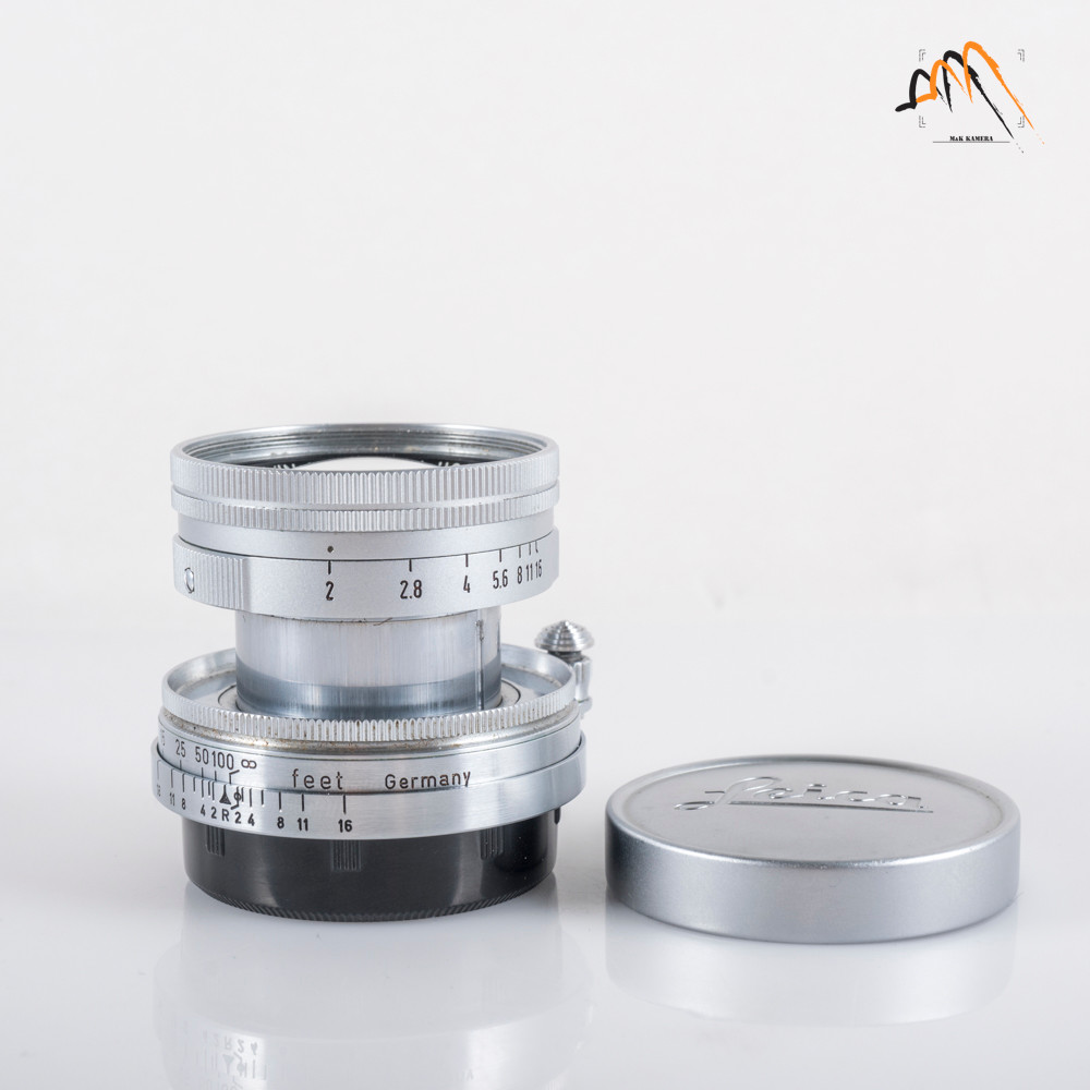 LEITZ Leica Summicron L39 50mm F/2.0 Silver Lens Yr.1955 LTM