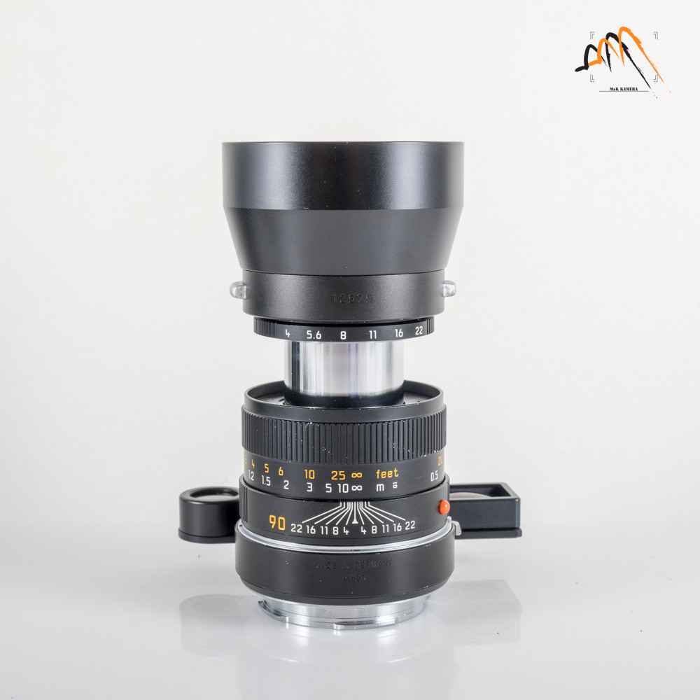 Leica Macro-Elmar-M 90mm F/4.0 Black with goggle 14409 11633