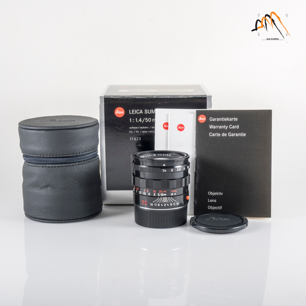 Leica Summilux-M 50mm/F1.4 Pre-A Black Paint Lens Yr.2005 Germany