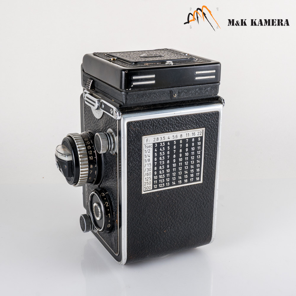 Rolleiflex 3.5F Xenotar 75mm f/3.5 Film TLR Camera #11822 - M & K