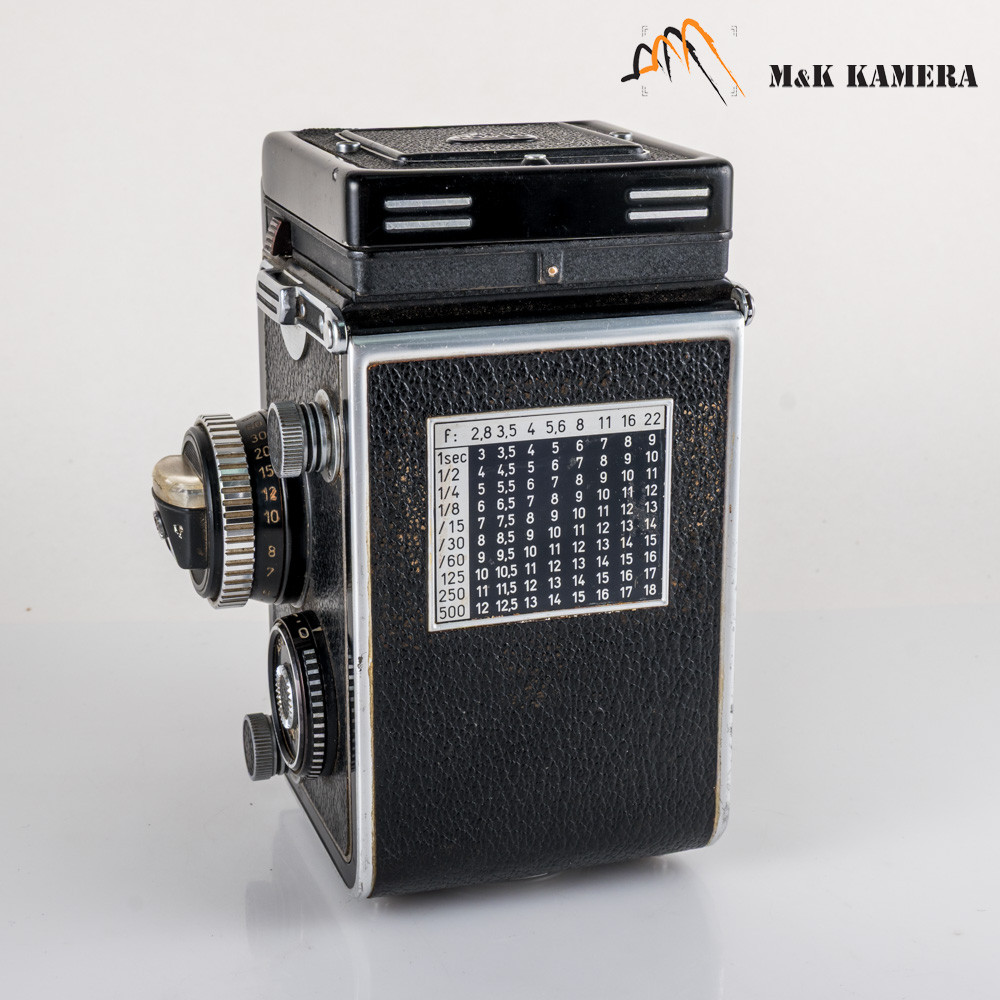 Rolleiflex 3.5F Xenotar 75mm f/3.5 Film TLR Camera #11822 - M & K