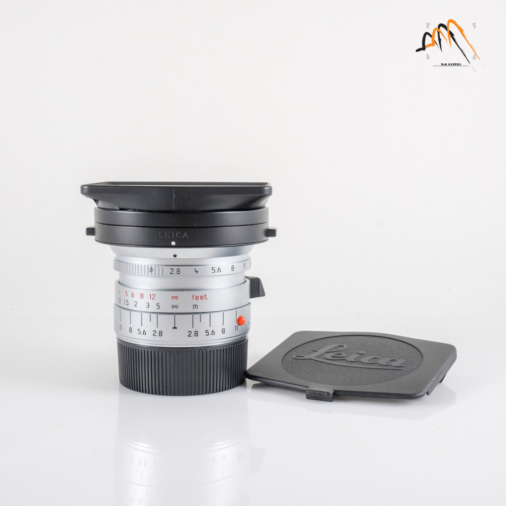 Leica Elmarit-M 21mm F/2.8 ASPH Silver Lens Yr.1998 Germany 11897