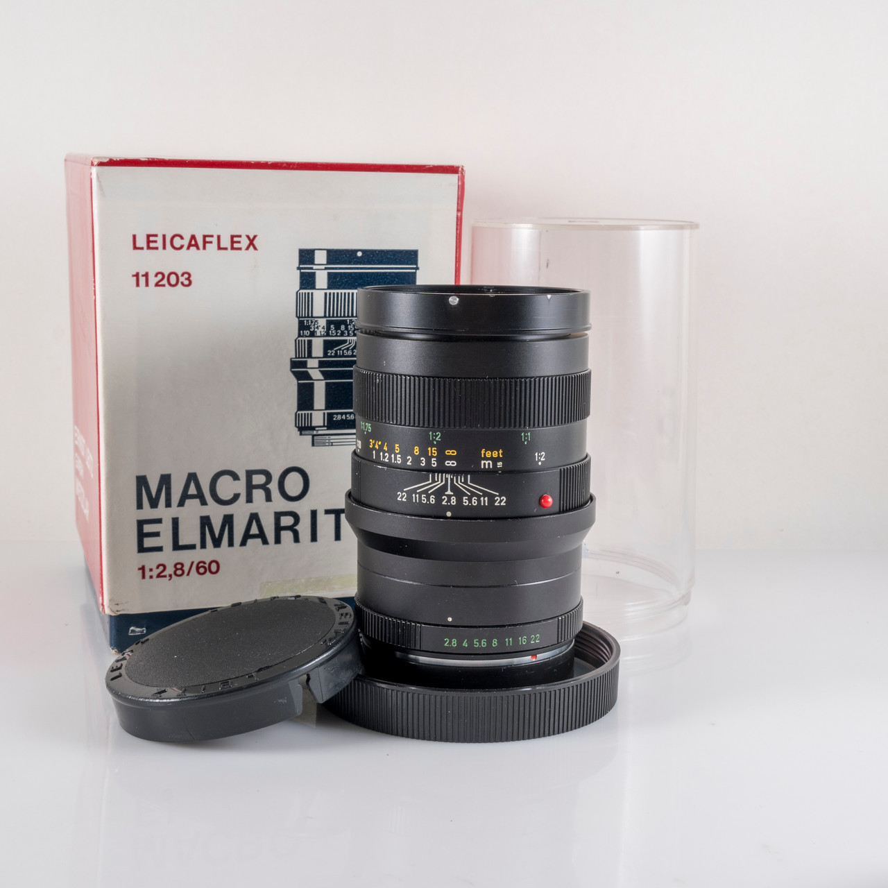 Leica Macro-Elmarit-R 60mm F/2.8 w/ 1:1 Extension tube boxed 11203