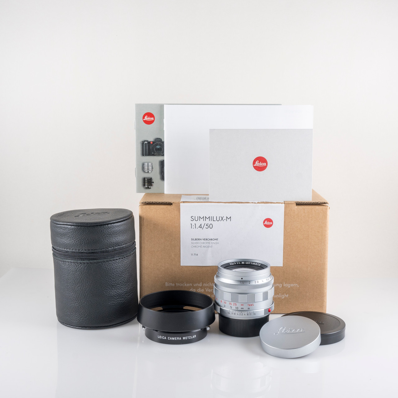 Leica Summilux-M 50mm F/1.4 11714 2025 Version E46 Silver Lens