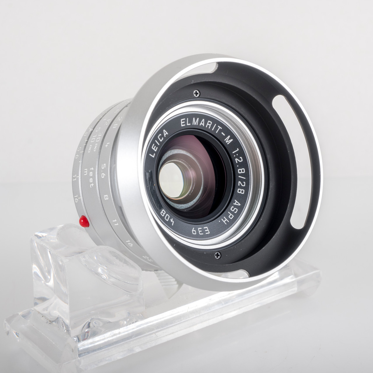 Leica Elmarit-M 28mm F/2.8 E39 Asph 11664 Silver Lens Yr.2009