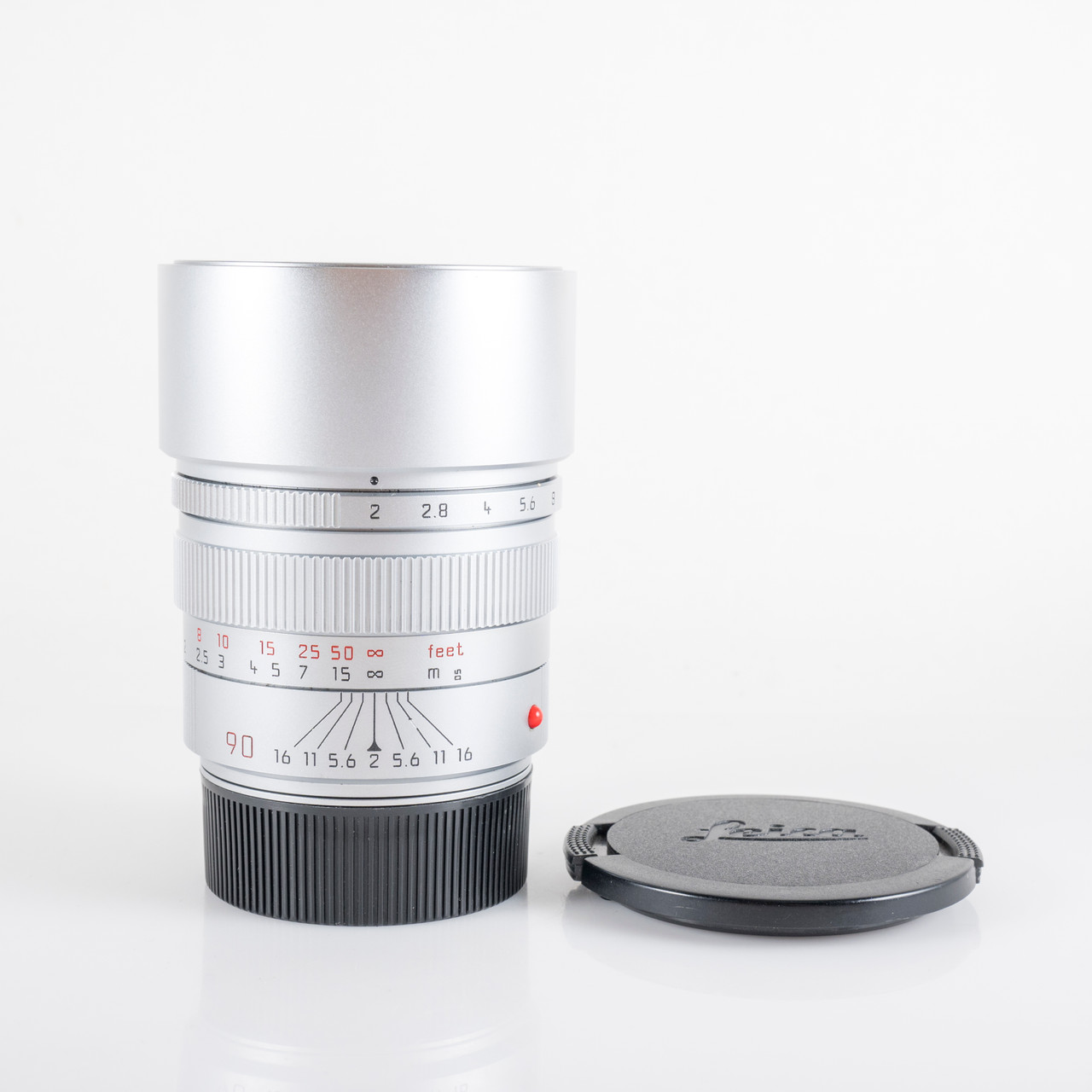Leica Summicron-M 90mm F/2.0 E55 Ver.II Pre-Asph Silver Lens