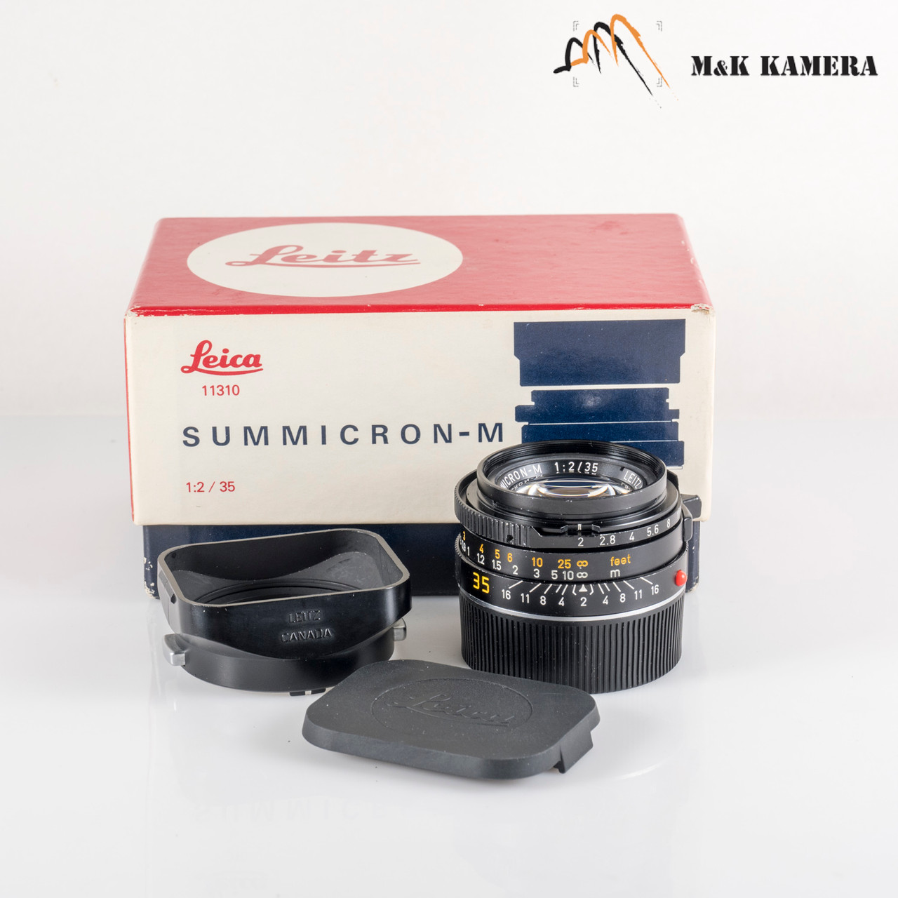 【美品】LEICA SUMMICRON M 35mm F2 Ver.4 LEITZ Leica Summicron-M 35mm F/2.0 Ver.4 7 Elements Black Lens Yr