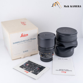 Leica Summilux-M 75mm F/1.4 Ver.II Boxed 11815 #22806