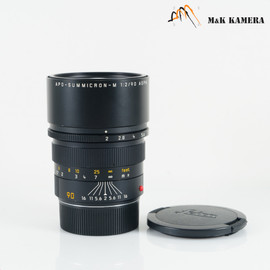 Leica APO-Summicron-M 90mm/F2.0 ASPH 11884 Black Lens Germany #884