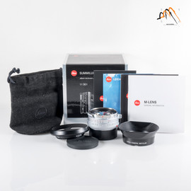 Leica Summilux-M 35mm F/1.4 E46 Steel Rim 2022 Silver Lens Germany 11301 #23654