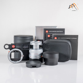 Leica Macro-Elmar-M 90mm F/4.0 E39 Silver + 14409 macro-adapter-M 11634 #11734