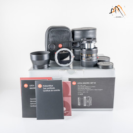 Leica Macro-Elmar-M 90mm F/4.0 Set Black Lens Germany 11629 #11794