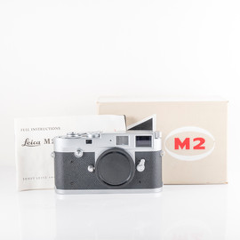 Leica M2 Round Button Rewind Silver Film Rangefinder Camera Boxed #11908