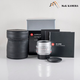 Leica Summilux-M 35mm F/1.4 E46 ASPH/ FLE II Silver Lens Germany 11727 #88912