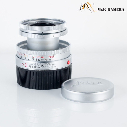 Leica Elmar-M 50mm/F2.8 Ver.II Silver Lens Yr.1995 Germany 11823 #602