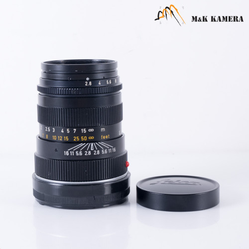 Leica Tele-Elmarit-M 90mm F/2.8 E39 Ver.II V2/ Slim Lens Yr.1979 Canada 11800 #987