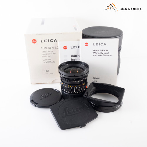 Leica Elmarit-M 24mm/F2.8 ASPH Black Lens Yr.1996 Germany #104
