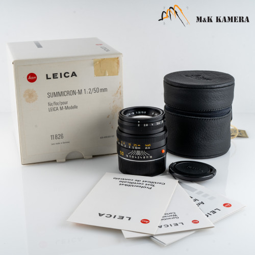 Leica Summicron-M 50mm F/2.0 Ver.V Black Lens Yr.1999 Germany 11826 #740