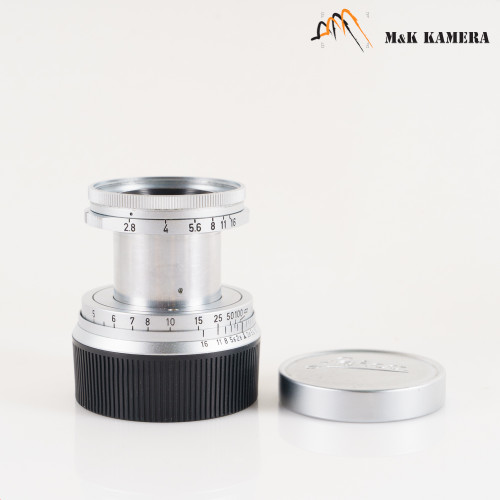 LEITZ Leica Elmar M 50mm/F2.8 Ver.I Silver Lens Yr.1960